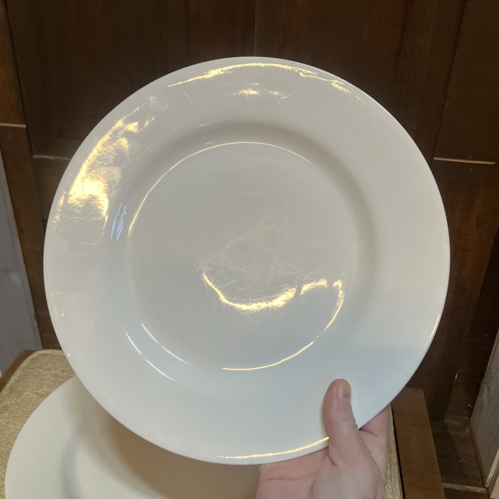 CYNTHIA ROWLEY Porcelain Plates White Set Of 3 - Picture 2 of 14
